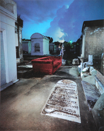 Self Portrait, Metairie Cemetary New Orleans, 1984